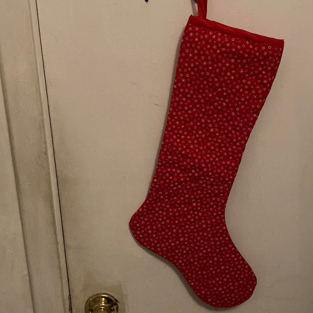 Classic Red Holiday Decor Stocking